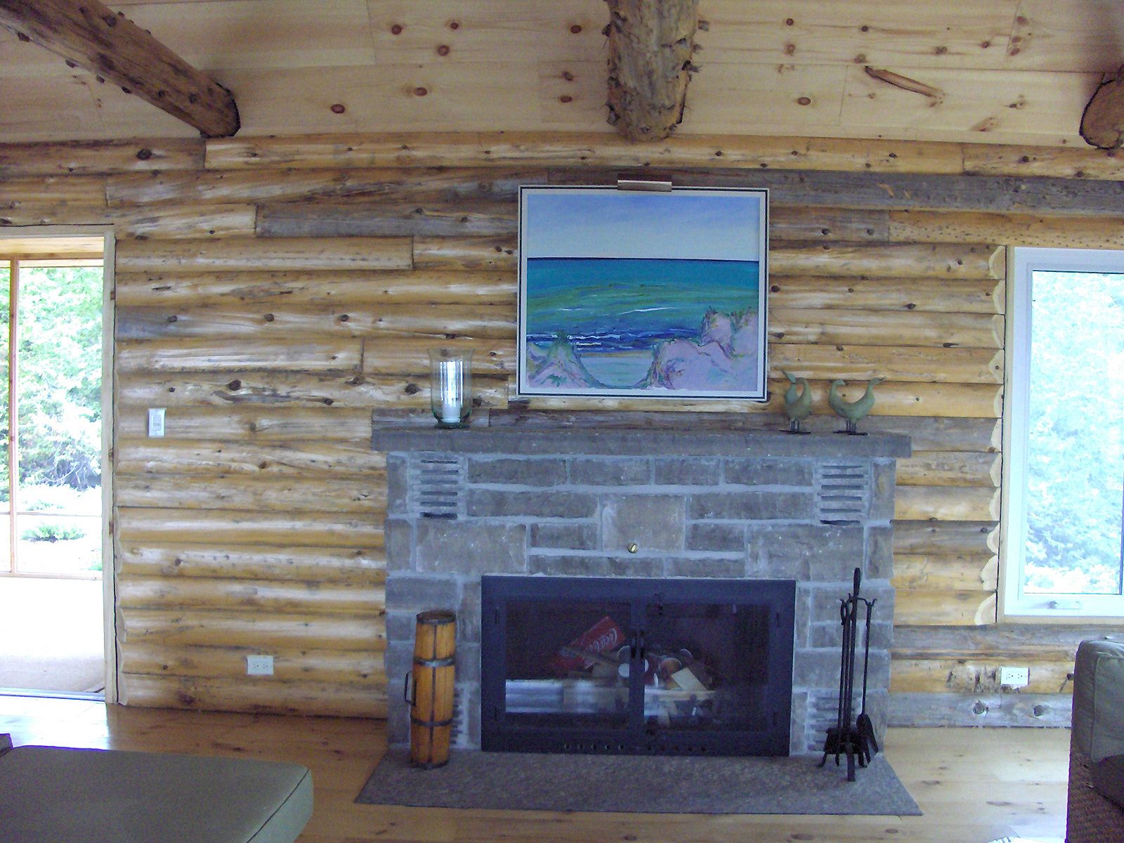 Whiskey Island: fireplace